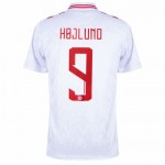 Günstige Fußballtrikots Dänemark Hojlund 9 Heimtrikot EURO 2024 Kurzarm